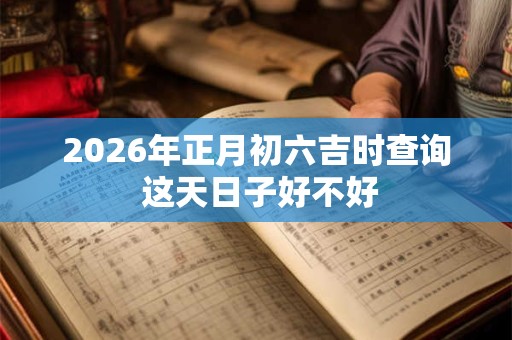 2026年正月初六吉时查询 这天日子好不好 2026年正月初六吉时查询 这天日子好不好