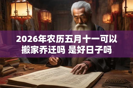 2026年农历五月十一可以搬家乔迁吗 是好日子吗