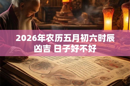 2026年农历五月初六时辰凶吉 日子好不好