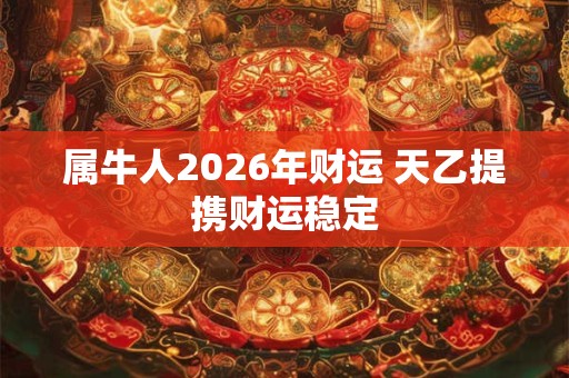 属牛人2026年财运 天乙提携财运稳定