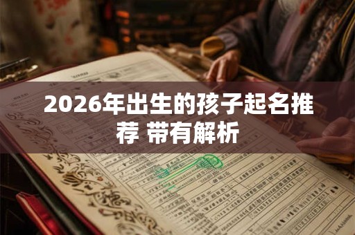 2026年出生的孩子起名推荐 带有解析 2026年出生的孩子起名推荐 带有解析