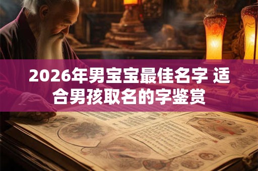 2026年男宝宝最佳名字 适合男孩取名的字鉴赏