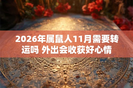 2026年属鼠人11月需要转运吗 外出会收获好心情