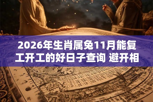 2026年生肖属兔11月能复工开工的好日子查询 避开相冲生肖