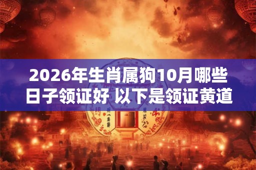 2026年生肖属狗10月哪些日子领证好 以下是领证黄道吉日