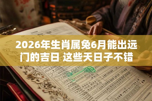 2026年生肖属兔6月能出远门的吉日 这些天日子不错 2026年生肖属兔6月能出远门的吉日 这些天日子不错