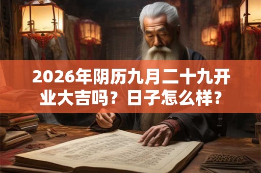 2026年阴历九月二十九开业大吉吗?日子怎么样? 2026年阴历九月二十九开业大吉吗?日子怎么样?