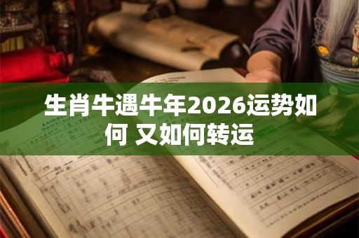 生肖牛遇牛年2026运势如何 又如何转运 生肖牛遇牛年2026运势如何 又如何转运