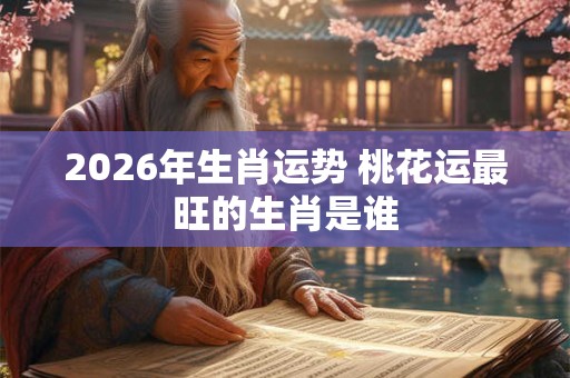 2026年生肖运势 桃花运最旺的生肖是谁 2026年生肖运势 桃花运最旺的生肖是谁