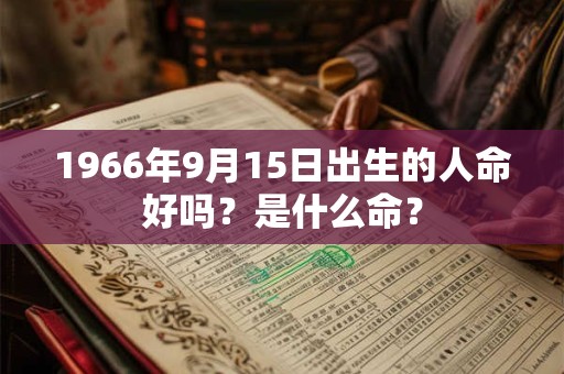 1966年9月15日出生的人命好吗？是什么命？