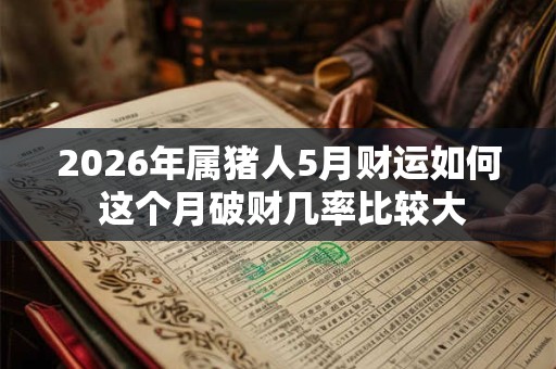 2026年属猪人5月财运如何 这个月破财几率比较大 2026年属猪人5月财运如何 这个月破财几率比较大