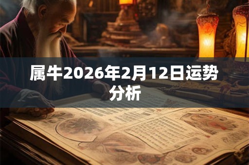 属牛2026年2月12日运势分析 属牛2026年2月12日运势分析