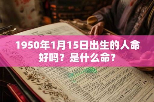 1950年1月15日出生的人命好吗?是什么命? 1950年1月15日出生的人命好吗?是什么命?