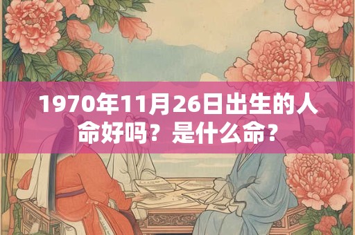 1970年11月26日出生的人命好吗?是什么命? 1970年11月26日出生的人命好吗?是什么命?