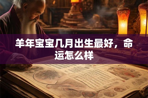 羊年宝宝几月出生最好，命运怎么样