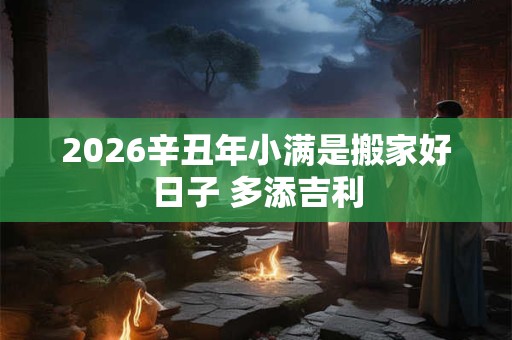 2026辛丑年小满是搬家好日子 多添吉利