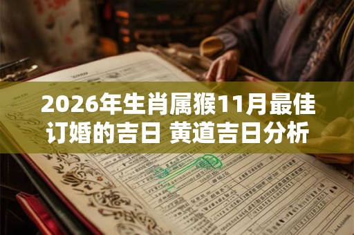 2026年生肖属猴11月最佳订婚的吉日 黄道吉日分析