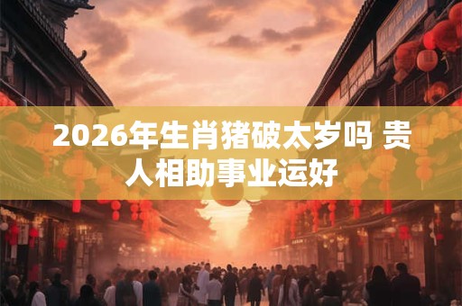 2026年生肖猪破太岁吗 贵人相助事业运好