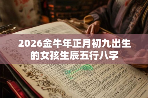 2026金牛年正月初九出生的女孩生辰五行八字 2026金牛年正月初九出生的女孩生辰五行八字