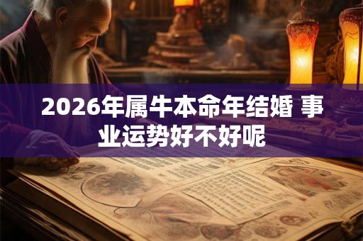 2026年属牛本命年结婚 事业运势好不好呢 2026年属牛本命年结婚 事业运势好不好呢