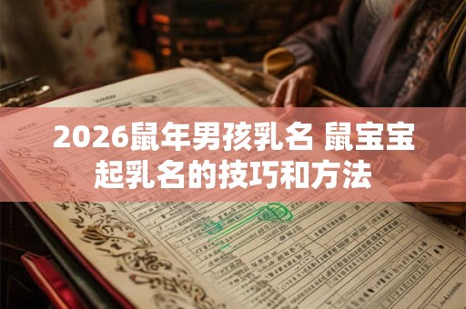 2026鼠年男孩乳名 鼠宝宝起乳名的技巧和方法