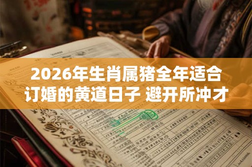 2026年生肖属猪全年适合订婚的黄道日子 避开所冲才吉利 2026年生肖属猪全年适合订婚的黄道日子 避开所冲才吉利