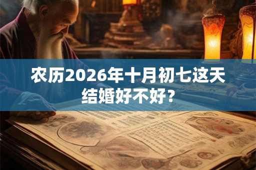 农历2026年十月初七这天结婚好不好? 农历2026年十月初七这天结婚好不好?