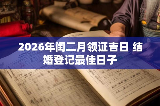 2026年闰二月领证吉日 结婚登记最佳日子