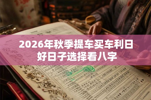 2026年秋季提车买车利日 好日子选择看八字