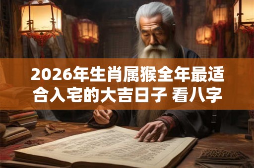 2026年生肖属猴全年最适合入宅的大吉日子 看八字择吉日 2026年生肖属猴全年最适合入宅的大吉日子 看八字择吉日