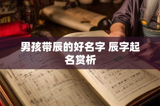 男孩带辰的好名字 辰字起名赏析 男孩带辰的好名字 辰字起名赏析