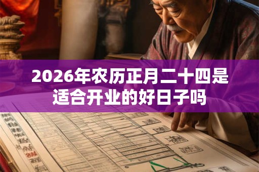 2026年农历正月二十四是适合开业的好日子吗 2026年农历正月二十四是适合开业的好日子吗