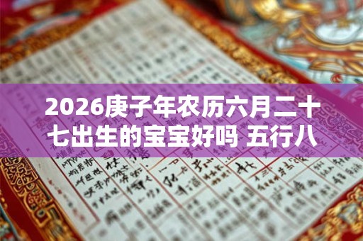 2026庚子年农历六月二十七出生的宝宝好吗 五行八字查询