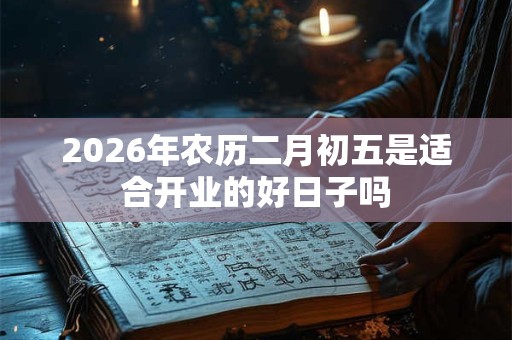 2026年农历二月初五是适合开业的好日子吗 2026年农历二月初五是适合开业的好日子吗
