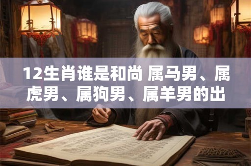 12生肖谁是和尚 属马男、属虎男、属狗男、属羊男的出家之路