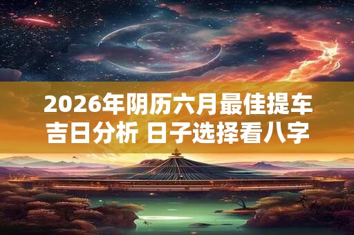 2026年阴历六月最佳提车吉日分析 日子选择看八字 2026年阴历六月最佳提车吉日分析 日子选择看八字