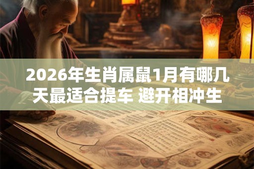 2026年生肖属鼠1月有哪几天最适合提车 避开相冲生肖