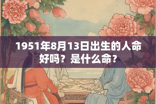 1951年8月13日出生的人命好吗?是什么命? 1951年8月13日出生的人命好吗?是什么命?