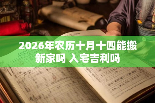 2026年农历十月十四能搬新家吗 入宅吉利吗 2026年农历十月十四能搬新家吗 入宅吉利吗