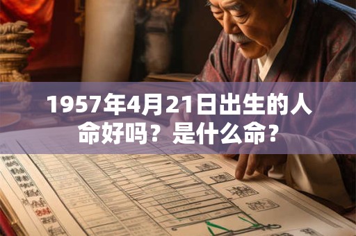 1957年4月21日出生的人命好吗?是什么命? 1957年4月21日出生的人命好吗?是什么命?