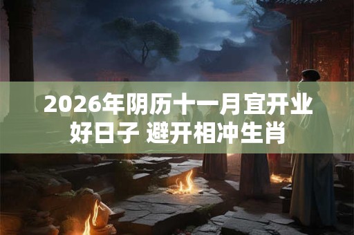 2026年阴历十一月宜开业好日子 避开相冲生肖 2026年阴历十一月宜开业好日子 避开相冲生肖