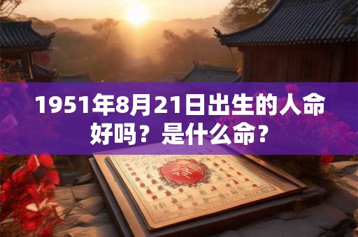 1951年8月21日出生的人命好吗？是什么命？