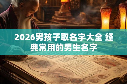 2026男孩子取名字大全 经典常用的男生名字 2026男孩子取名字大全 经典常用的男生名字