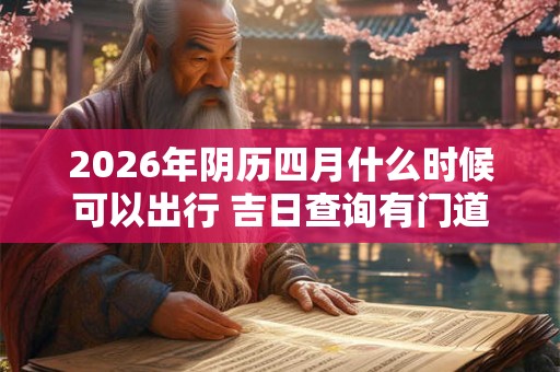 2026年阴历四月什么时候可以出行 吉日查询有门道 2026年阴历四月什么时候可以出行 吉日查询有门道