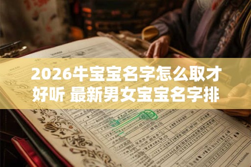 2026牛宝宝名字怎么取才好听 最新男女宝宝名字排行榜 2026牛宝宝名字怎么取才好听 最新男女宝宝名字排行榜