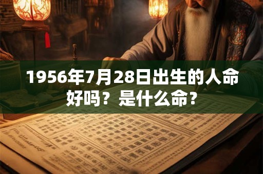 1956年7月28日出生的人命好吗?是什么命? 1956年7月28日出生的人命好吗?是什么命?