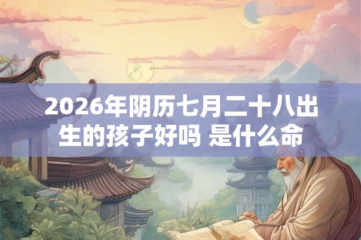 2026年阴历七月二十八出生的孩子好吗 是什么命 2026年阴历七月二十八出生的孩子好吗 是什么命
