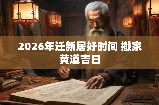 2026年迁新居好时间 搬家黄道吉日