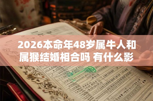 2026本命年48岁属牛人和属猴结婚相合吗 有什么影响 2026本命年48岁属牛人和属猴结婚相合吗 有什么影响