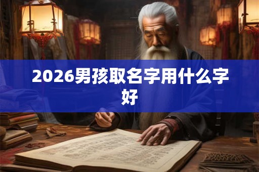 2026男孩取名字用什么字好